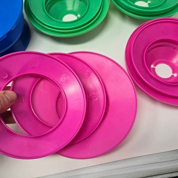 VINTAGE UFO TEMPLE LANTERNS PATIO RV CAMP STRING LIGHTS BLOW MOLD 7 NO LIGHTS - Picture 5 of 8